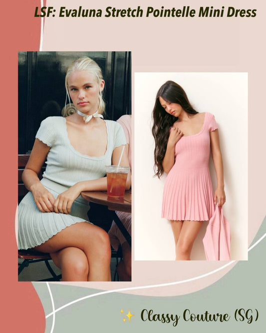 LSF Evaluna Stretch Pointelle Mini Dress