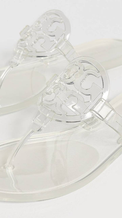 5 Colors! TB Miller Jelly Clear Thong Sandals