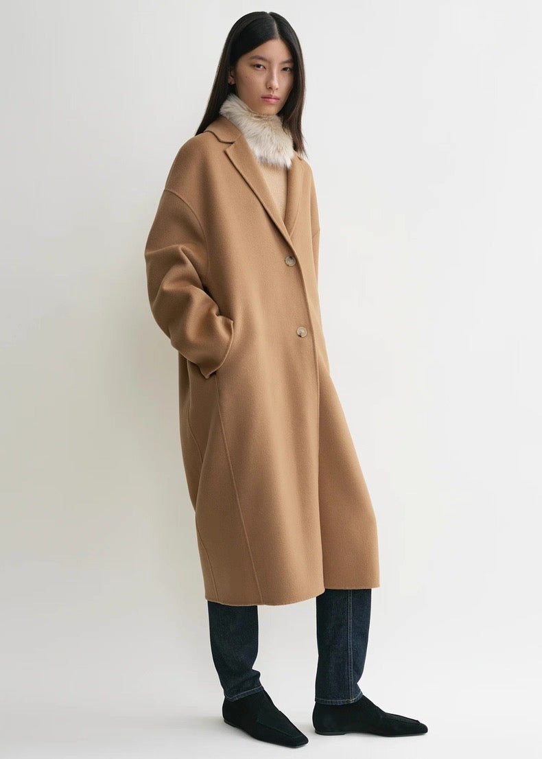 Tot Double Wool Cocoon Coat