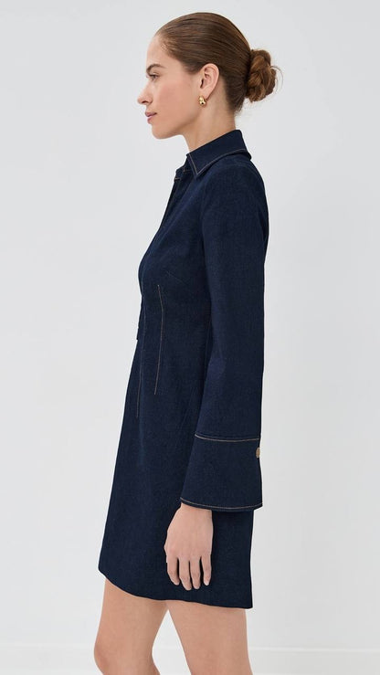 VB Raymond Denim Shirtdress Mini Dress