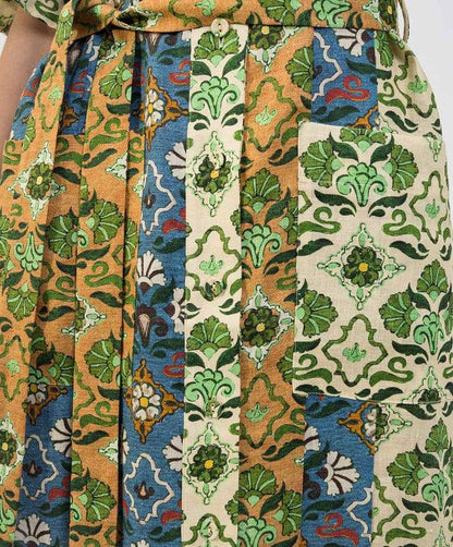 ALM Ali Spliced Linen Midi Dress ShirtDress | Mini Dress