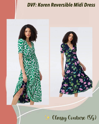 DVF Korean Reversible Midi Dress