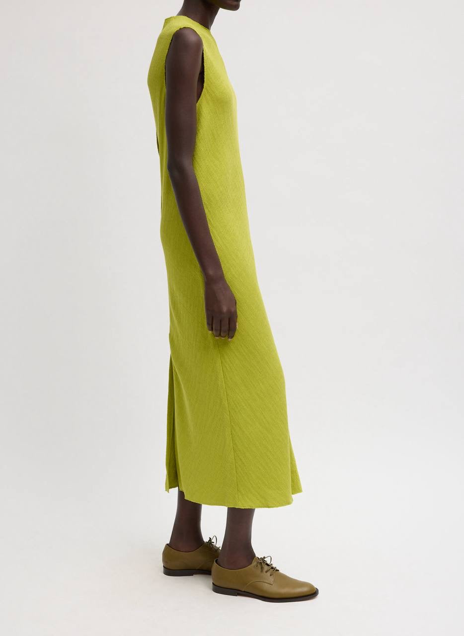 TB Viscose Plisse Sleeveless Bias Midi Dress