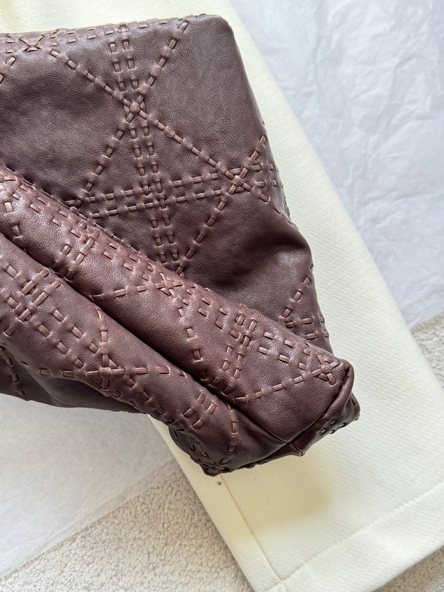 TR Lilou Woven Lambskin Leather Tote Bag