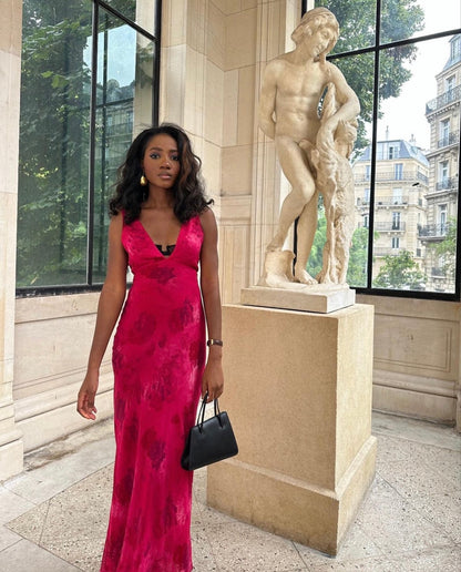 RP Marie Silk Maxi Dress in Anastasia Rose