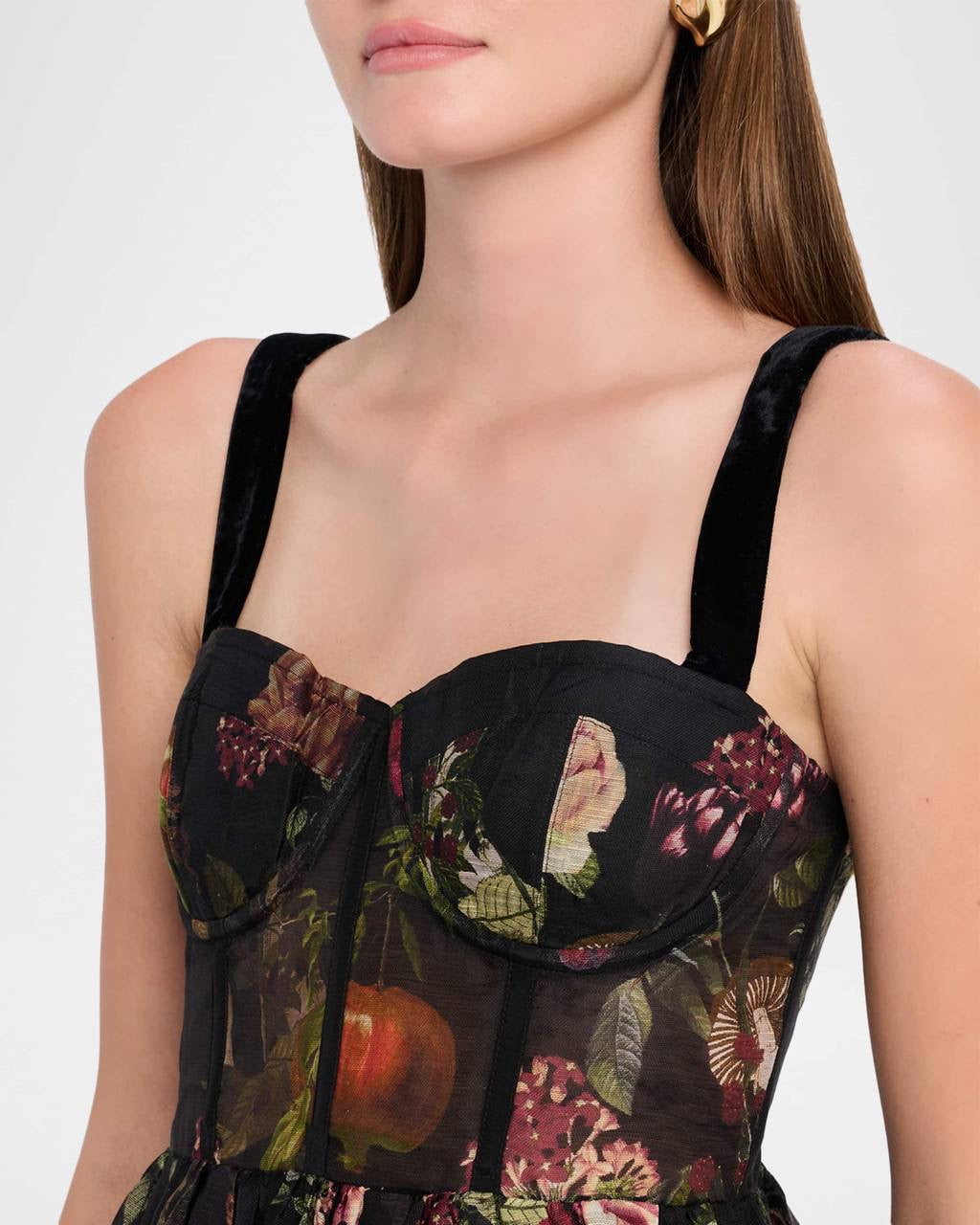 CC Pheobe Bustier Silk-linen Midi & Mini Dress