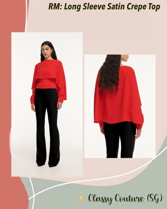 RM Long Sleeve Satin Top