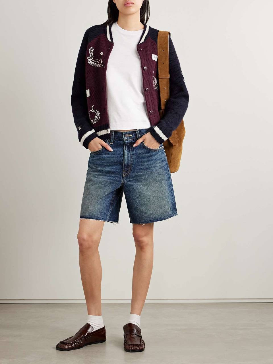 SE Archer Varsity Knit Cardigan