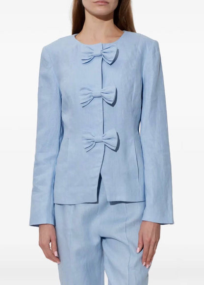PSE Harper Linen Jacket | Vest | Capri Pants | Set
