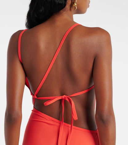 CE Crystal Embellished Maxi Dress in Red