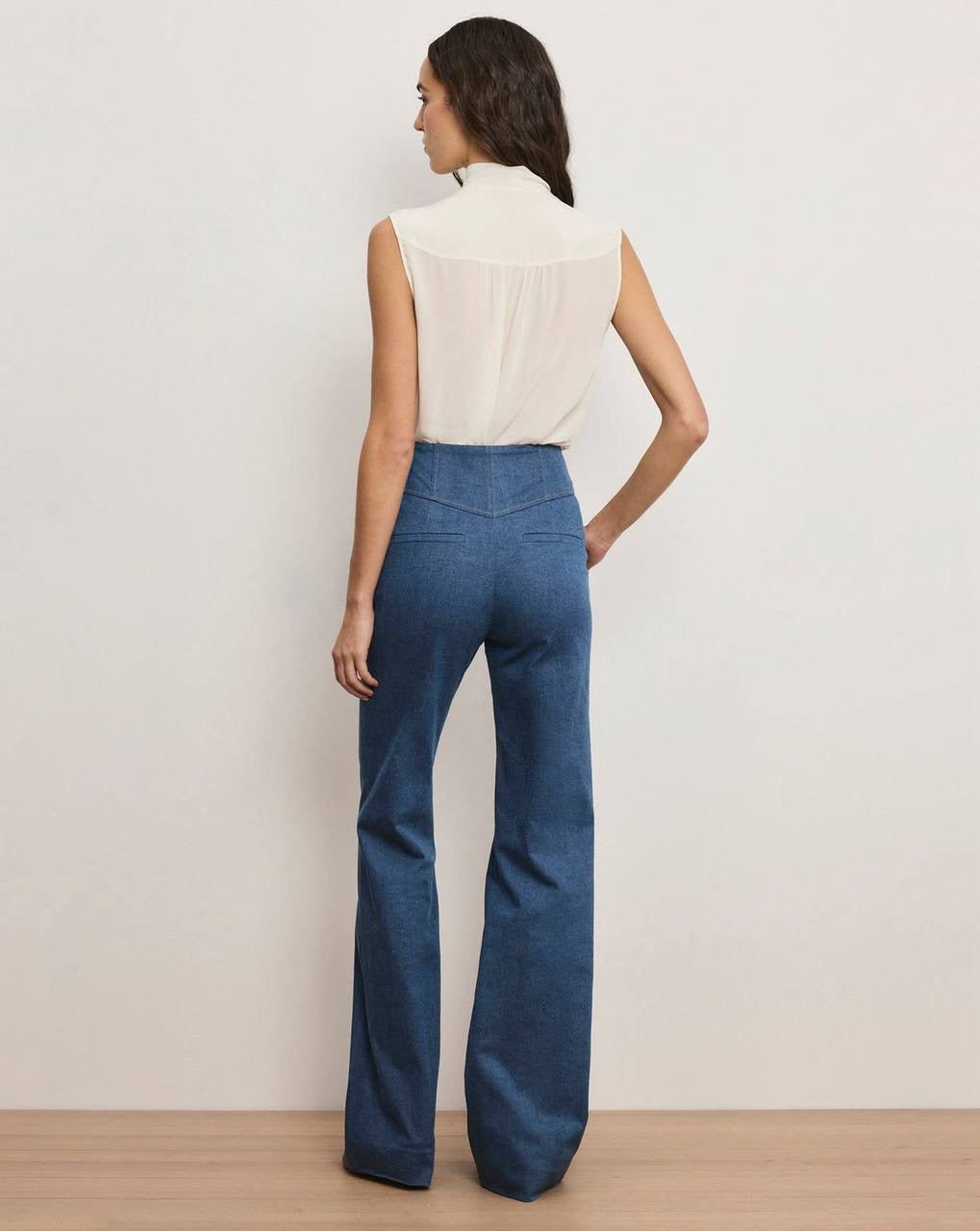 VB Randy Single-Breasted Blazer | Frenkle Pant | Cotton-blend Denim Set