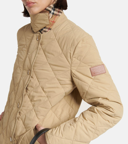 BBR Corduroy Collar Quilted Shell Jacket