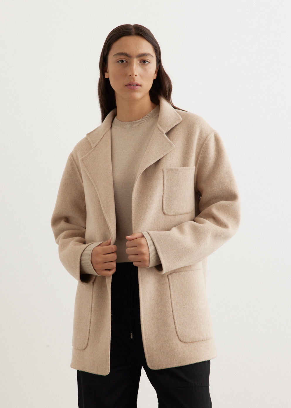 Tot Patch Pocket Double Wool Jacket