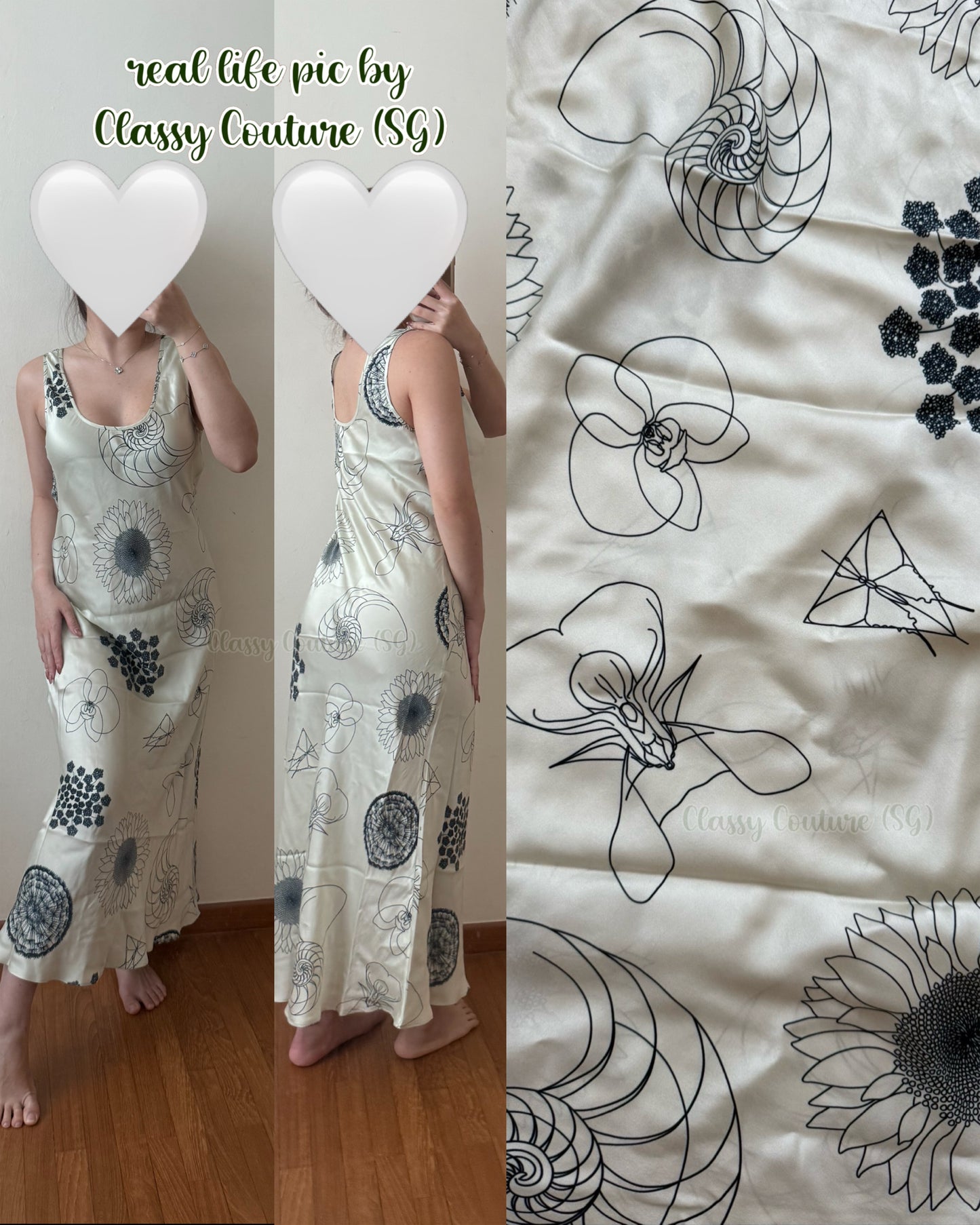 7 Prints! SL Silk Scoop Neck Midi Dress