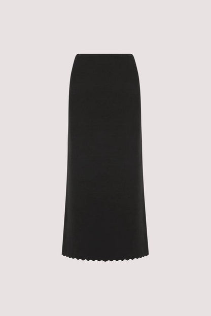 DSH Zoe Scalloped Knit Vest | Midi Maxi Skirt | Stretch-cotton blend Set