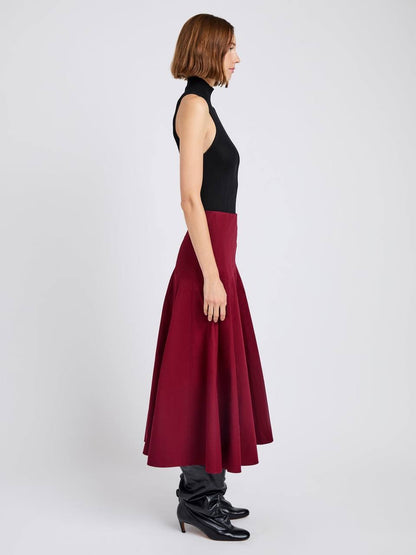 PS Heidi Tech-Cotton A-line Midi Skirt