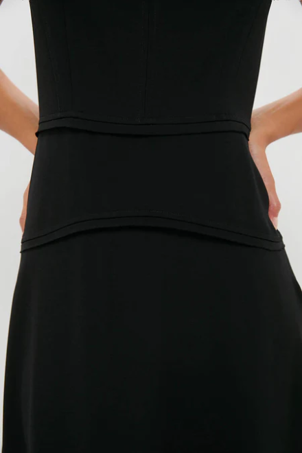 UJ Vivi Sweetheart Neckline Viscose Midi Dress