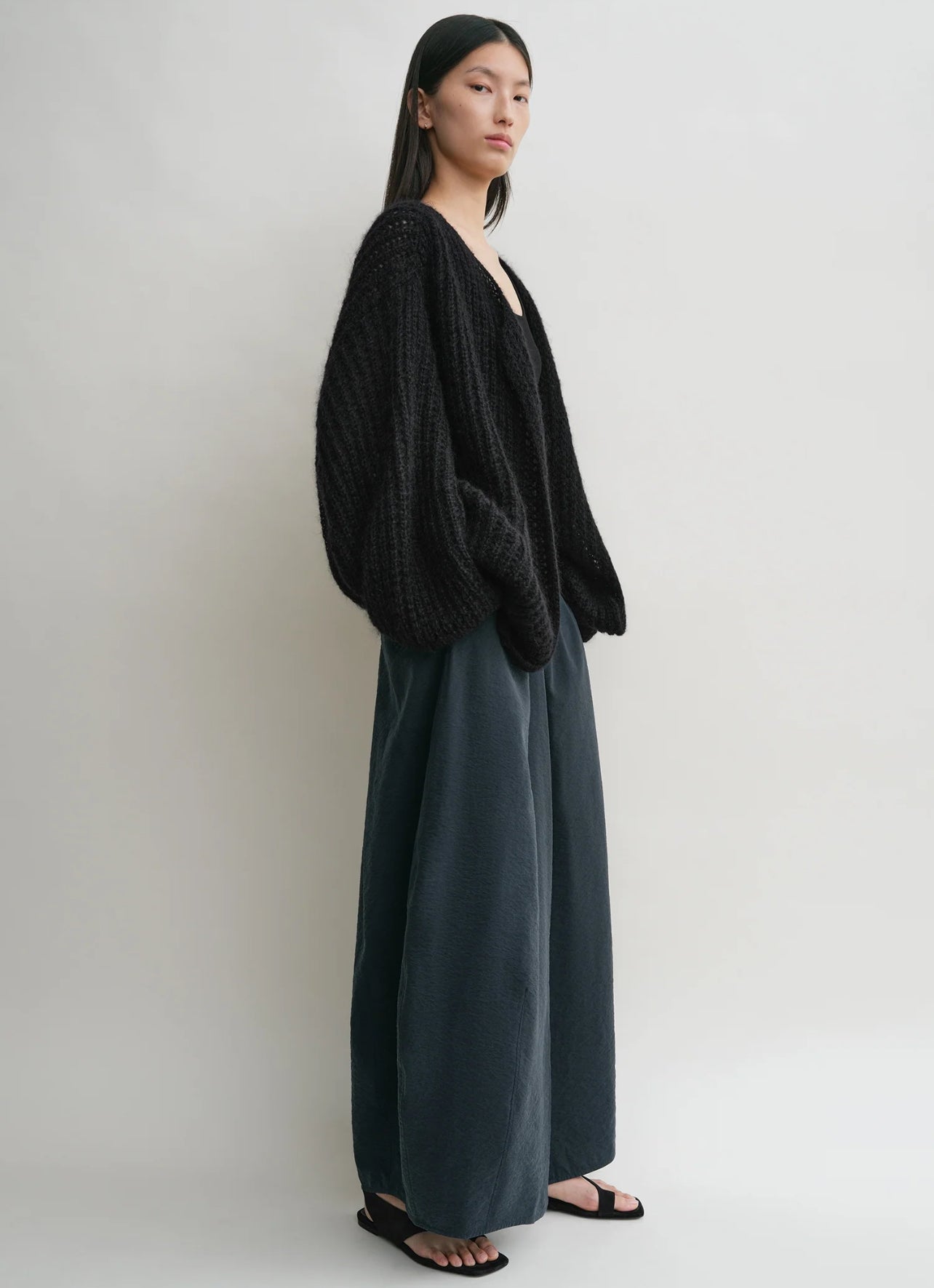 Tot Puffed Mohair-Wool Blend Cardigan