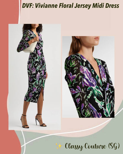 DVF Vivienne Floral Midi Dress