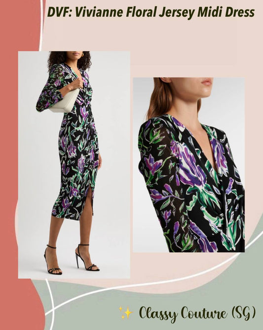 DVF Vivienne Floral Midi Dress