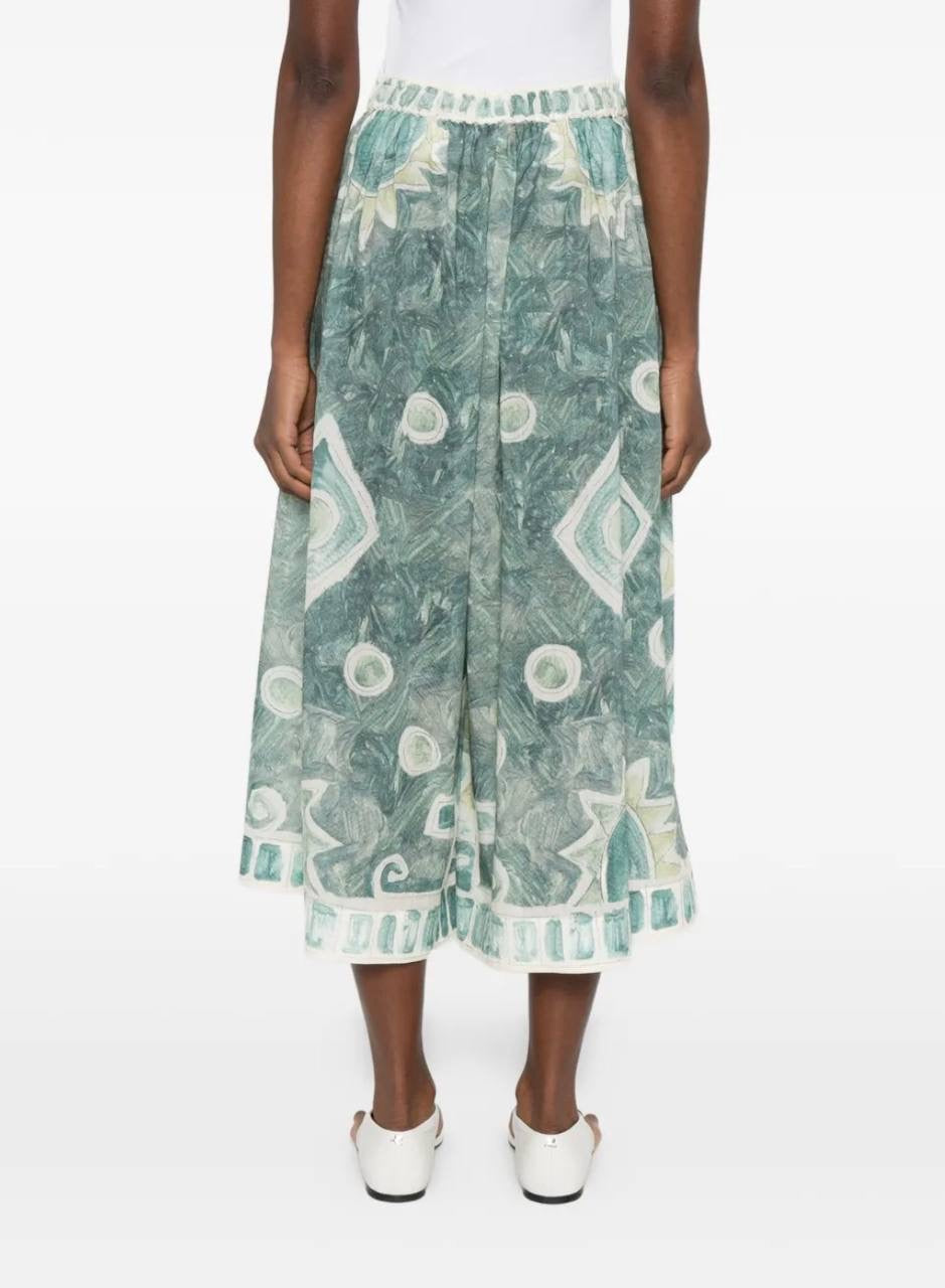 ALM Samira Print Relaxed Top | Wide-leg Trousers Pant | Set