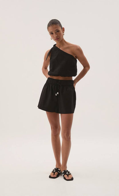 AJ Airlie Relaxed Linen-Cotton Shorts