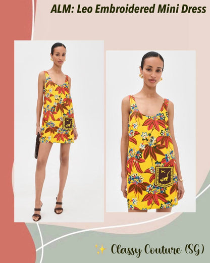 ALM Leo Embroidered Mini Dress
