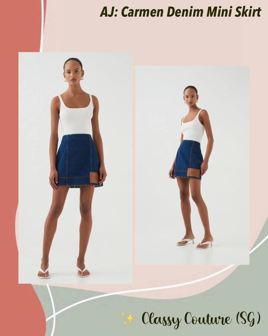 AJ Carmen Denim Mini Skirt