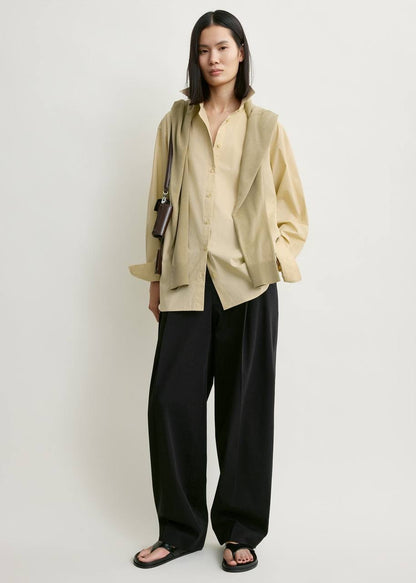 5 Colors! TOT Classic Tumbled Cotton Shirt