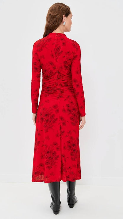 SE Cornelia Long Sleeve Midi Dress