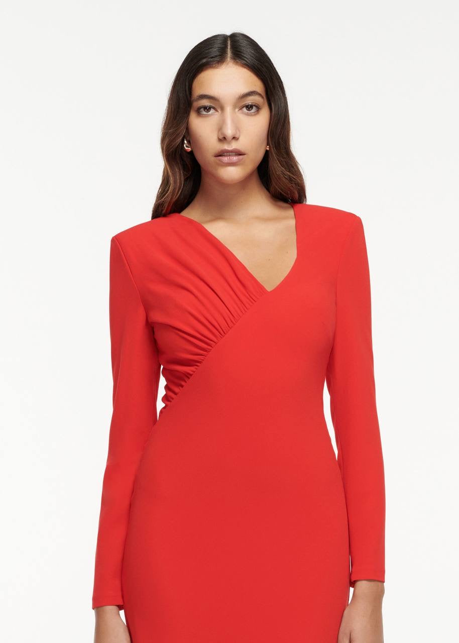 RM Long Sleeve Cady Gown