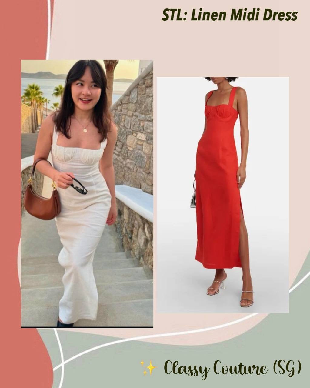 STL Bettina Linen Midi Maxi Dress