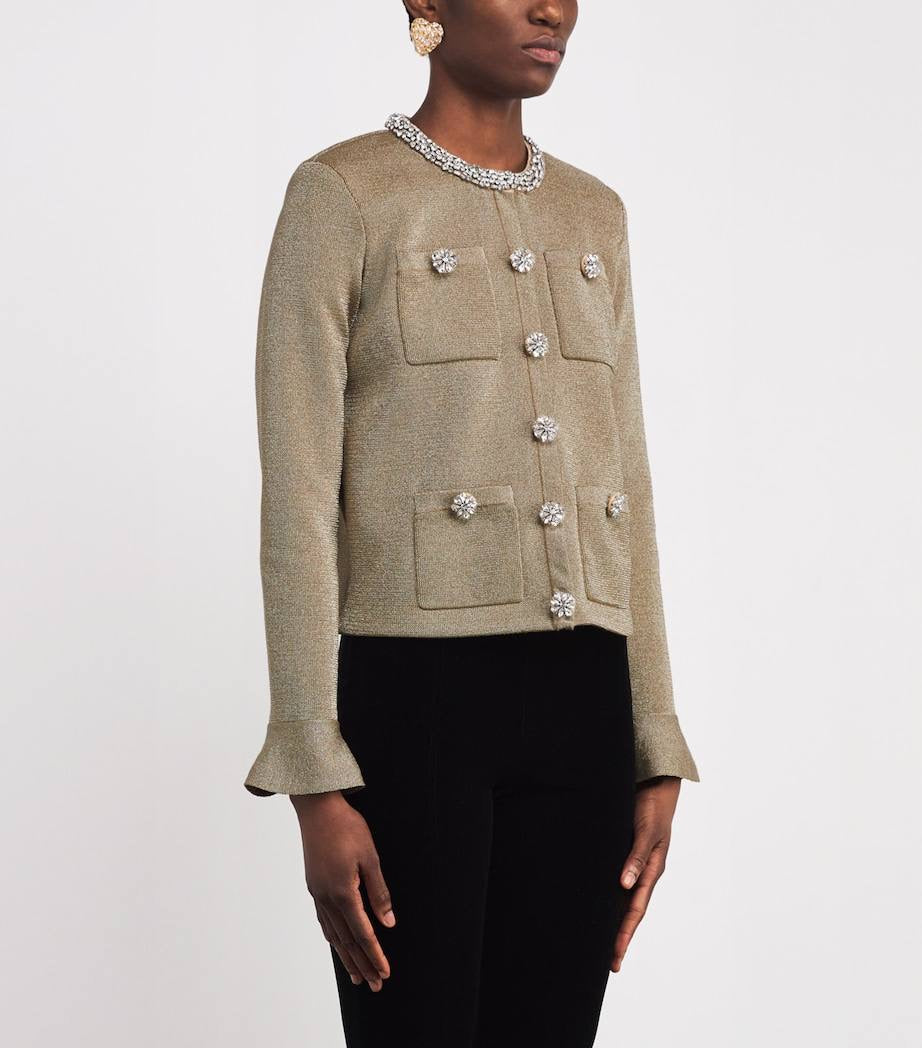 SP Gold Crystal Trim Cardigan