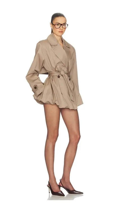 HS Short Bubble Hem Trench