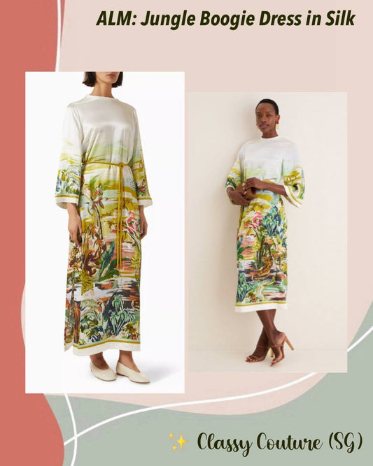 ALM Jungle Boogie Silk Midi Dress