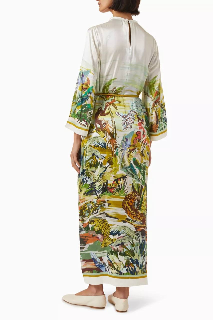 ALM Jungle Boogie Silk Midi Dress