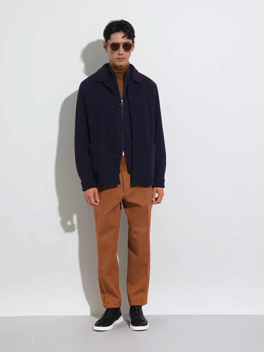 ZN Men’s Cashseta Cashmere-Silk Full Zip Cardigan