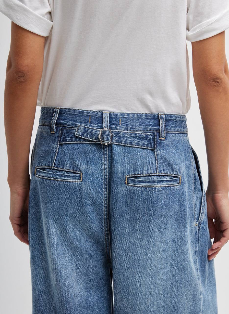 TB Spring Denim Triple Pleat Cotton Jeans