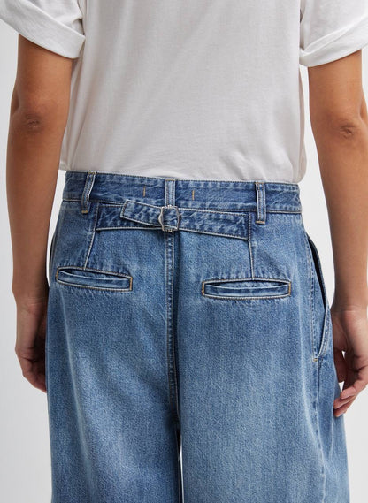 TB Spring Denim Triple Pleat Cotton Jeans