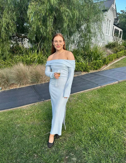 CM Shaw Off The Shoulder Midi Dress
