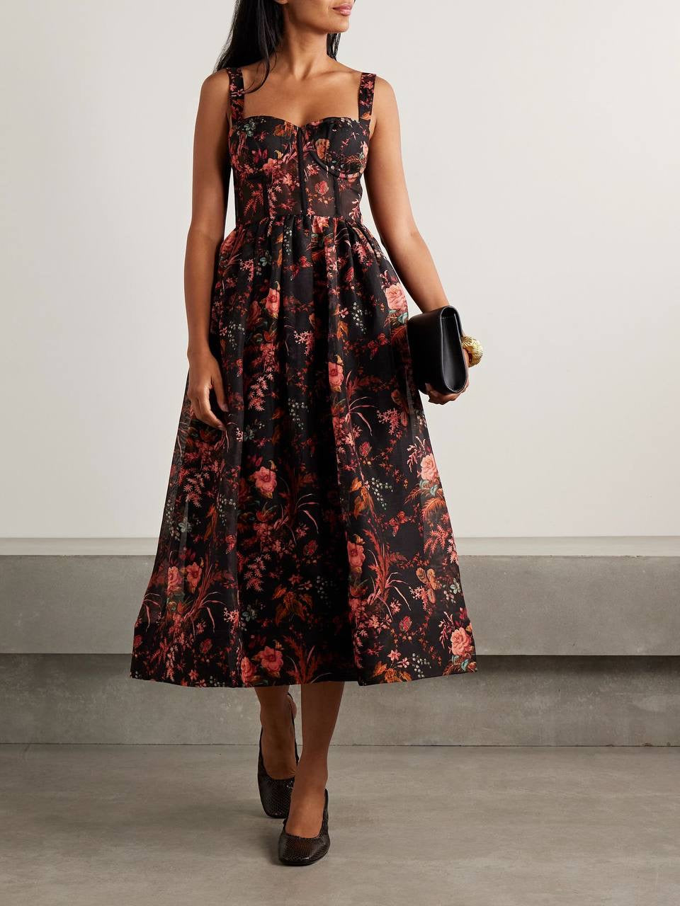 CC Pheobe Bustier Silk-linen Midi & Mini Dress