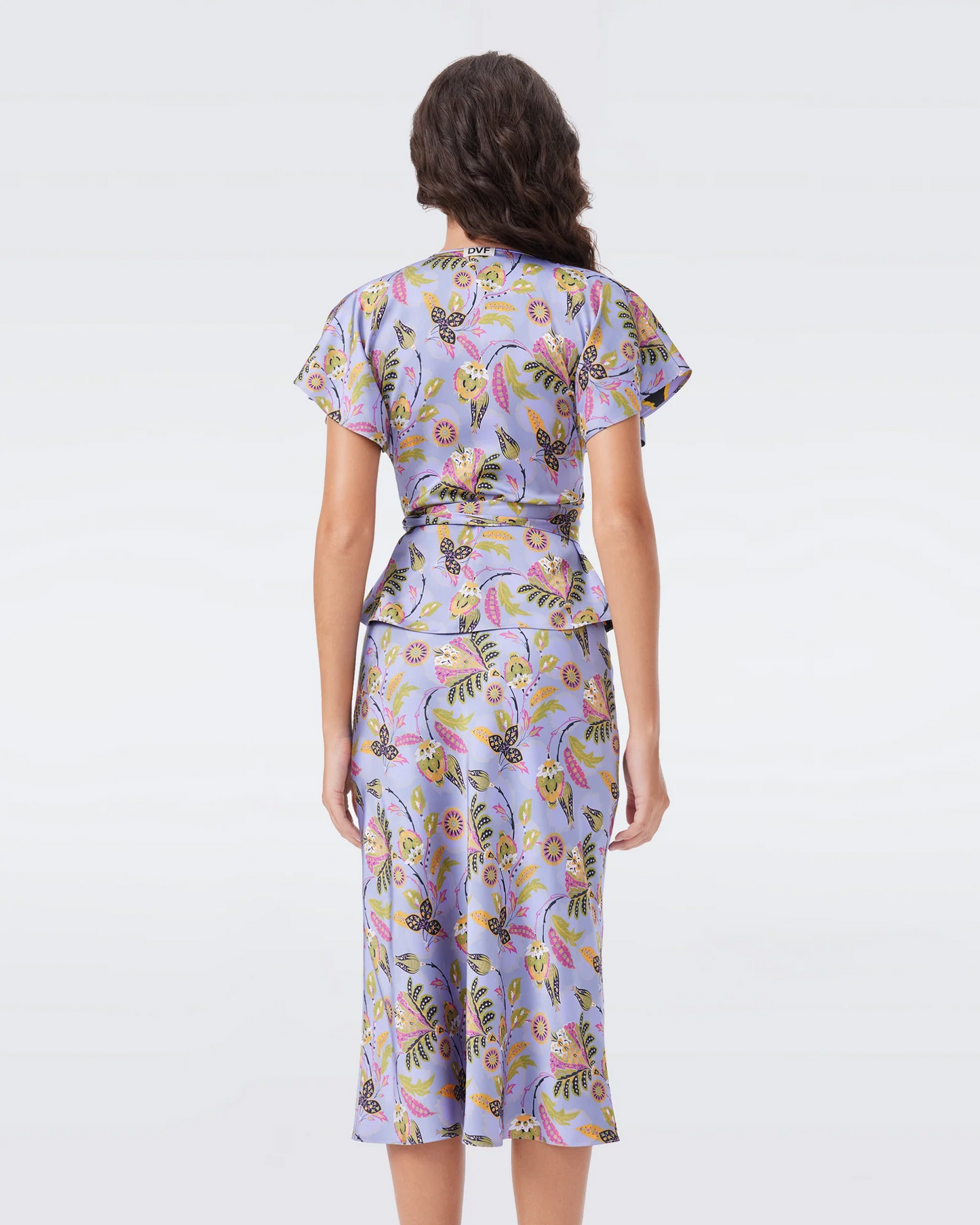 DVF Delhi Reversible Wrap Top | Krisa Midi Skirt | Set