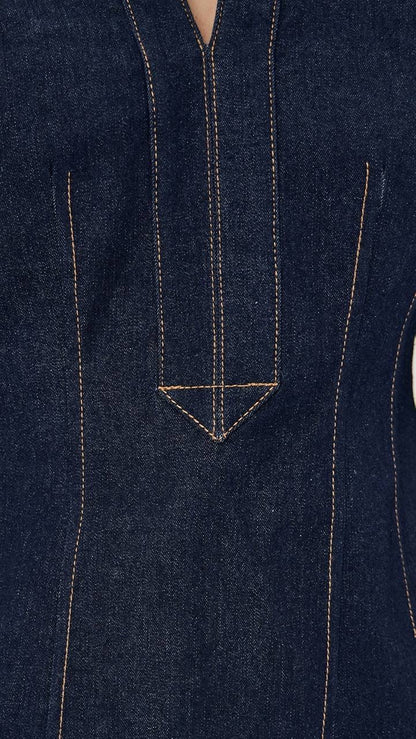 VB Raymond Denim Shirtdress Mini Dress