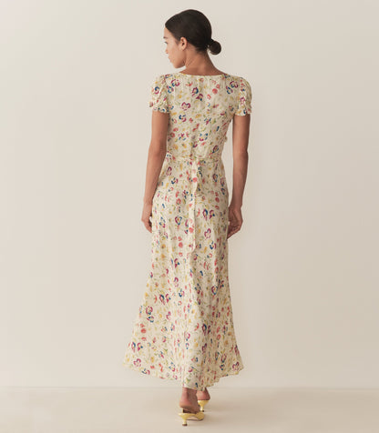 DN Valerine Silk-Viscose Midi Maxi Dress