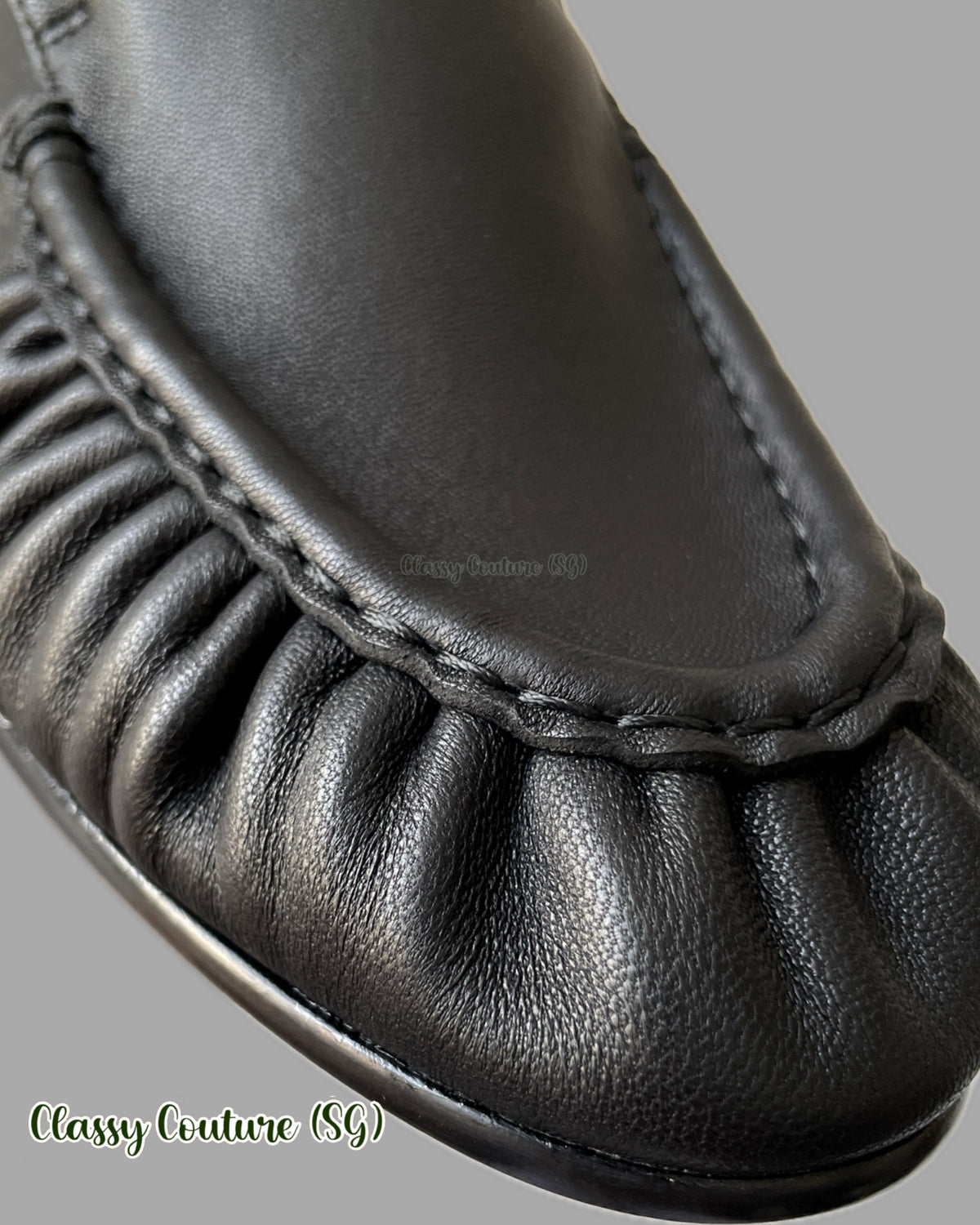 TR Soft Moccasin Lambskin Leather Loafer Shoes in Black