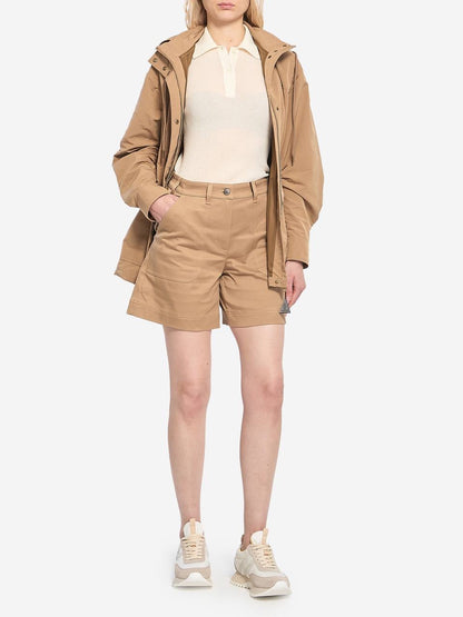MC Nades Water-repellent Short Parka Jacket (concealed hood)