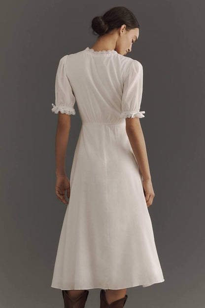 Ref Ketra Cotton-viscose Midi Dress