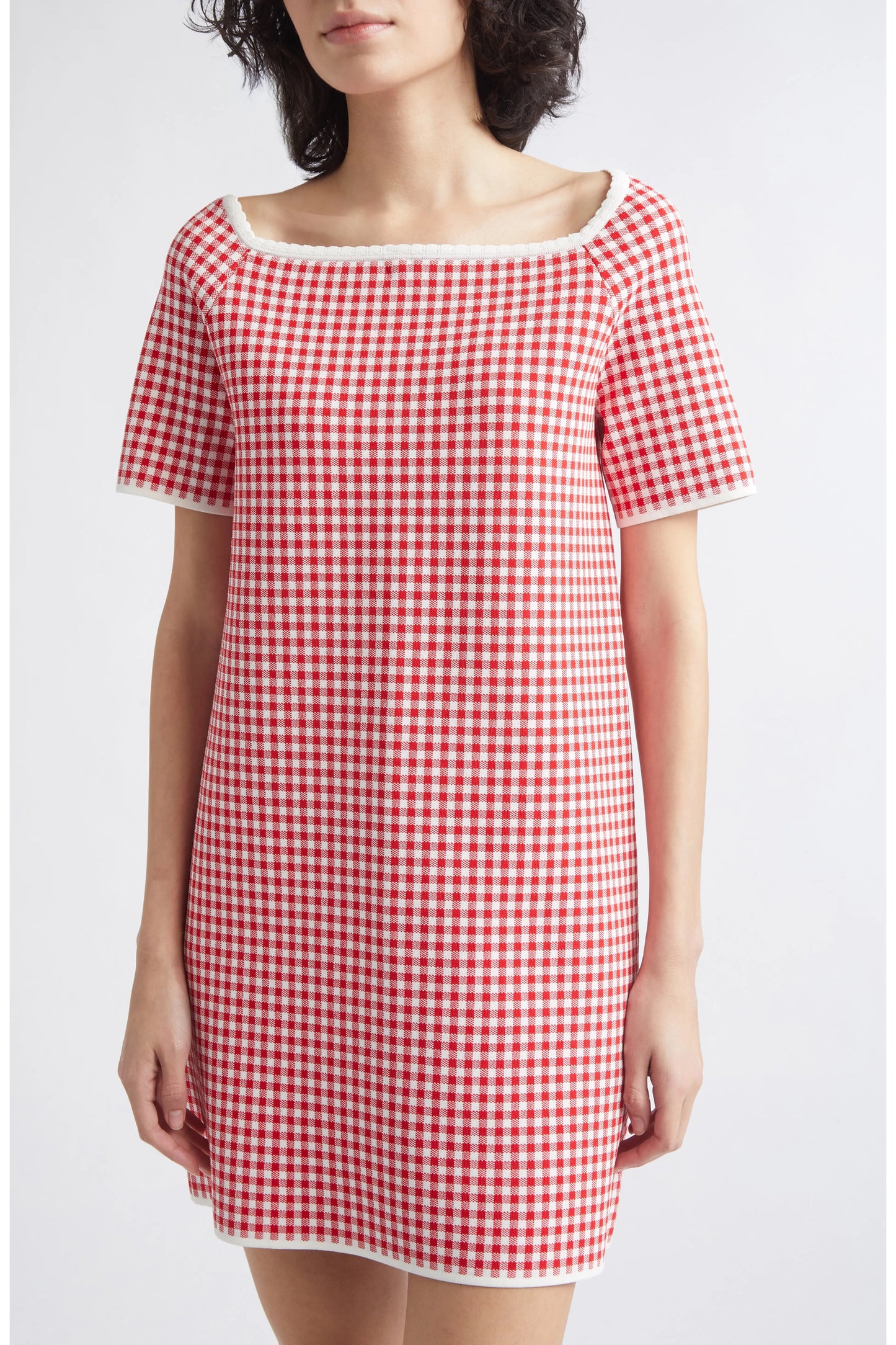 PSE Micah Halter Top | Cardigan | Pants | Shorts | Dress | Viscose-blend Red/white Gingham Check Set
