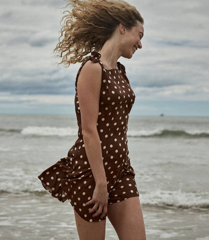 DN Melina Silk-Viscose Mini Dress In Georgina Dot