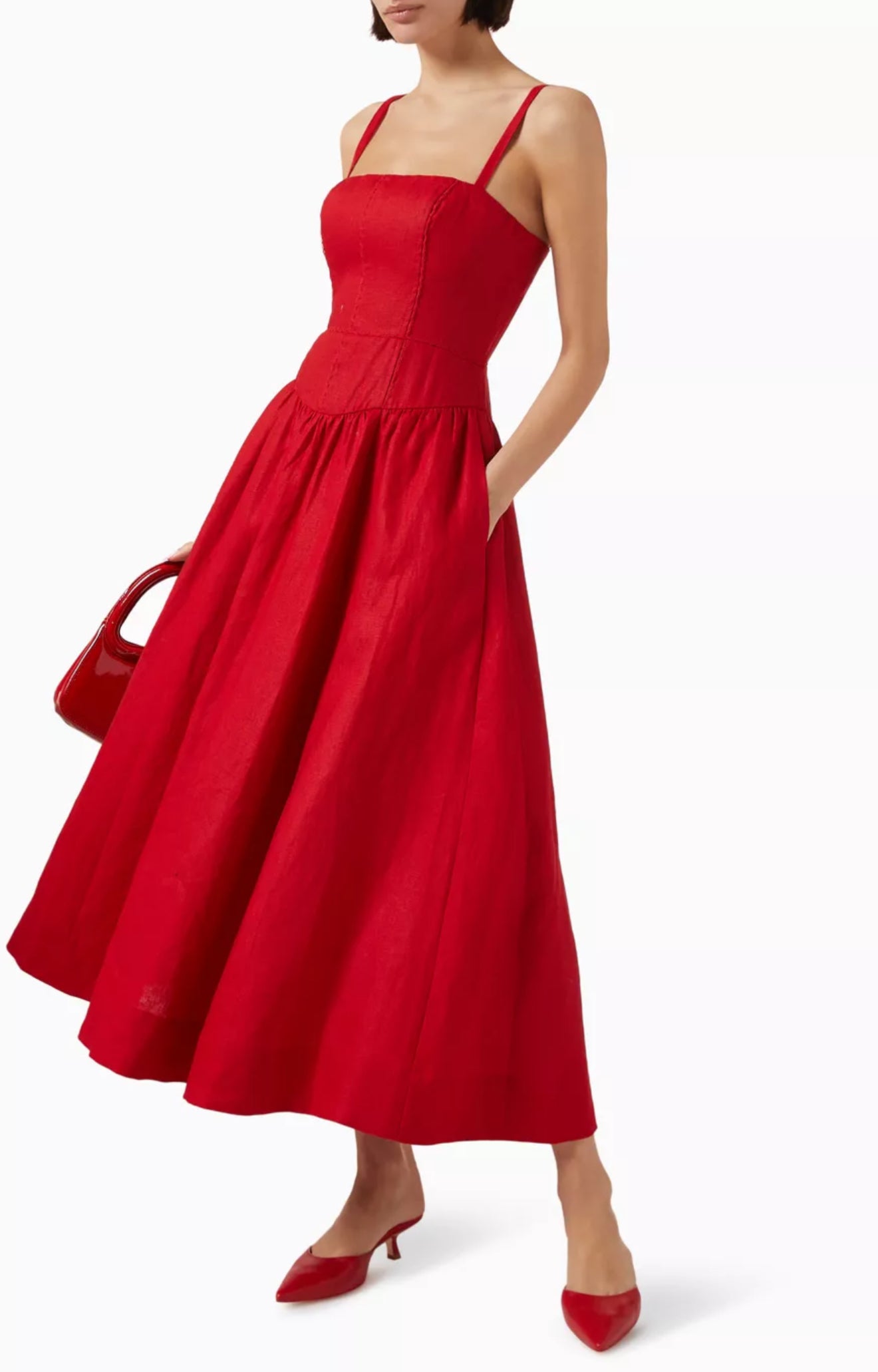 RESTOCK! Ref Katarin Linen Midi Dress